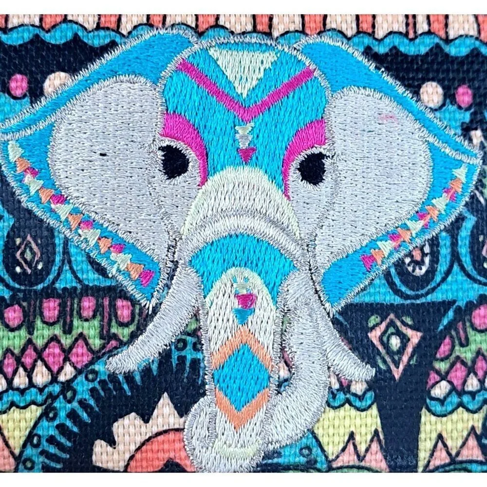 Sakroots Multicolor Bi-Fold Wallet Elephant Card/ID Holders